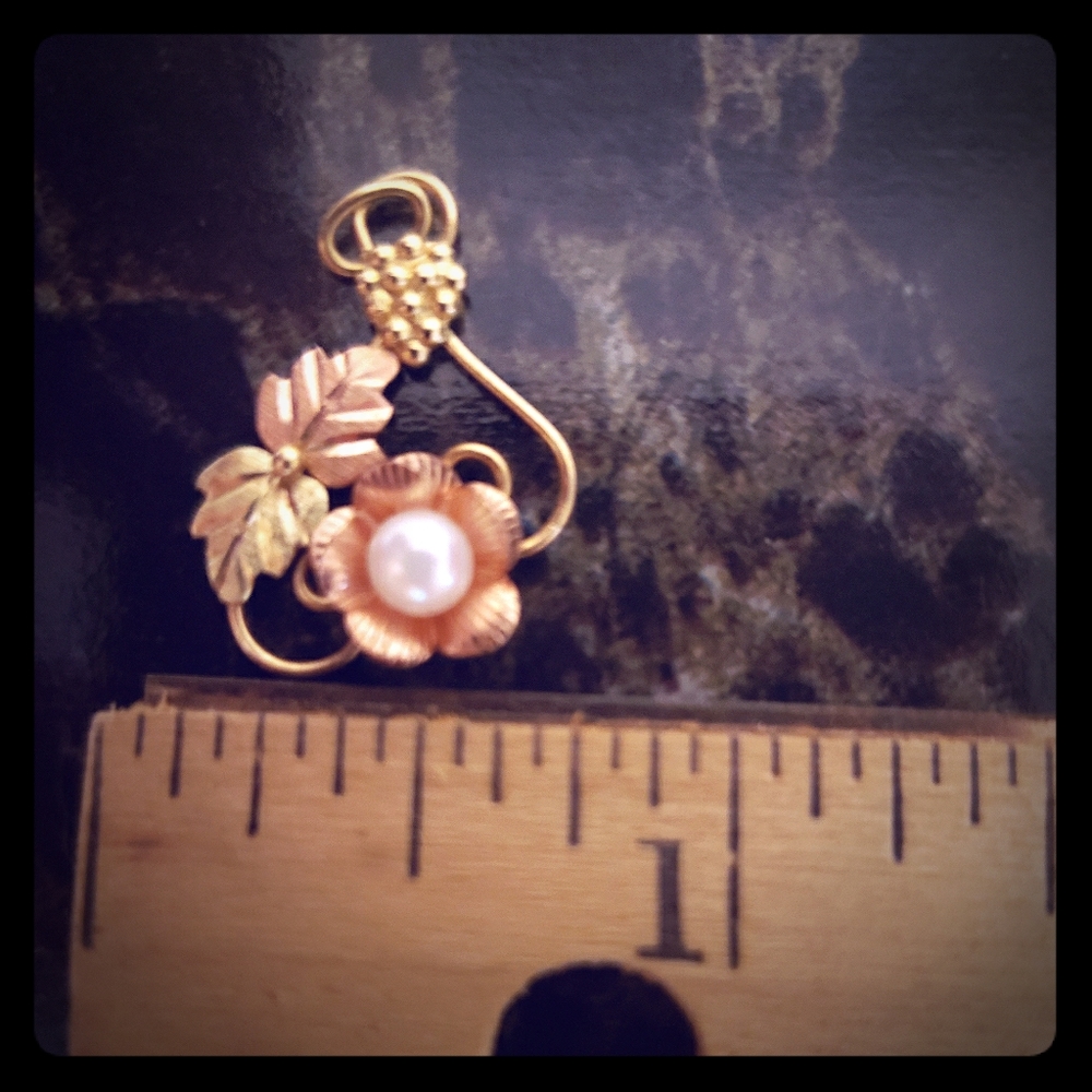 Vintage Black Hill's Gold Charm